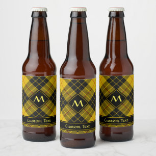 Etiqueta Para Botella De Cerveza Clan Macleod de Lewis Tartán