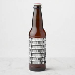 Etiqueta Para Botella De Cerveza Claves de piano