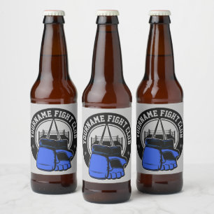 Etiqueta Para Botella De Cerveza Club de Lucha de Artes Marciales Mixtas de la MMA