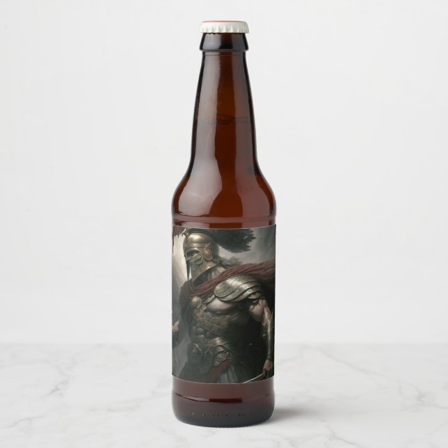 Etiqueta Para Botella De Cerveza Commander (Anverso)