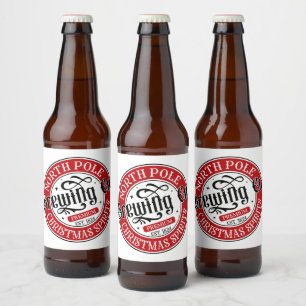 Etiqueta Para Botella De Cerveza Compañía Cervecera Polo Norte 