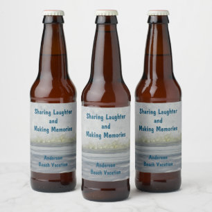 Etiqueta Para Botella De Cerveza Compartiendo risas y creando recuerdos en el viaje