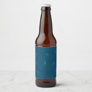 Etiqueta Para Botella De Cerveza Concepto de celebración de luz azul, moderno y sim