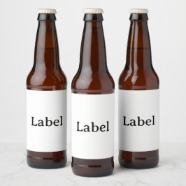 Etiqueta Para Botella De Cerveza Crea tu propia etiqueta personalizada simple de 4"