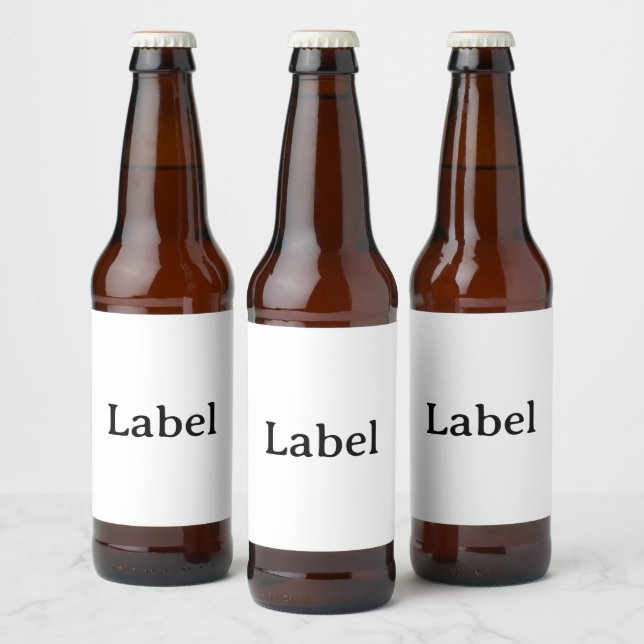Etiqueta Para Botella De Cerveza Crea tu propia etiqueta personalizada simple de 4" (Botellas)