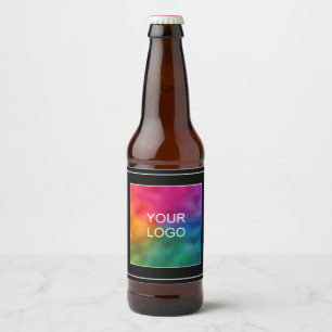 Etiqueta Para Botella De Cerveza Crea tu propia plantilla negra personalizada