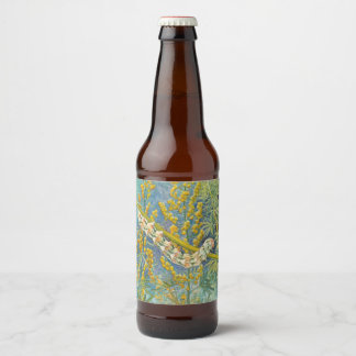 Etiqueta Para Botella De Cerveza Cucullia Absinthii Wormwood Caterpillar
