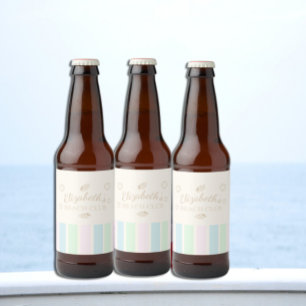 Etiqueta Para Botella De Cerveza Cumpleaños de Beach Club