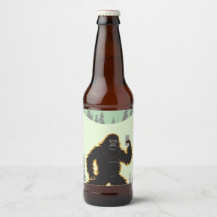 Etiqueta Para Botella De Cerveza Cumpleaños de Sasquatch