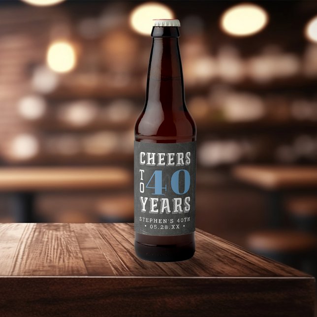 Etiqueta Para Botella De Cerveza Cumpleaños del personalizado Cheers (Subido por el creador)