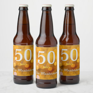 Etiqueta Para Botella De Cerveza cumpleaños personalizado