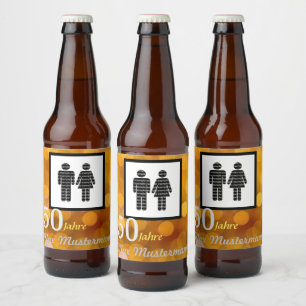 Etiqueta Para Botella De Cerveza cumpleaños personalizado