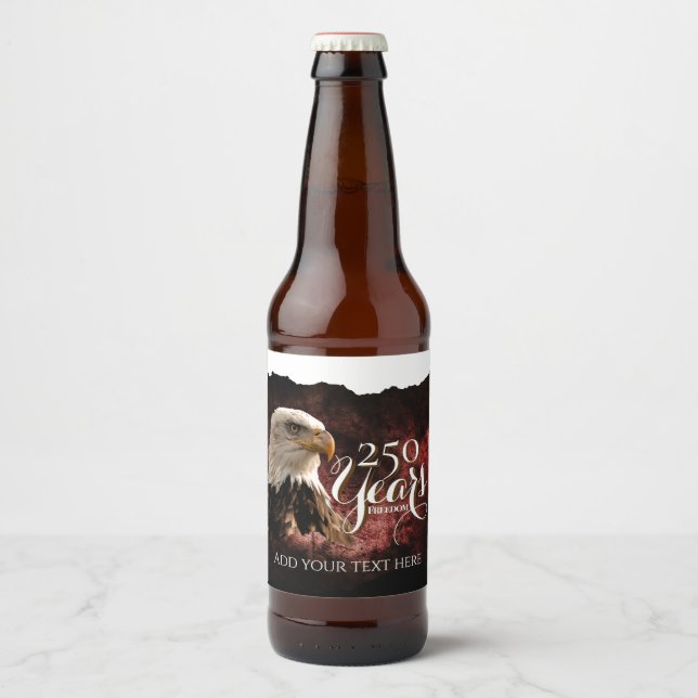 Etiqueta Para Botella De Cerveza Customizable America's 250th Beverage Label (Anverso)