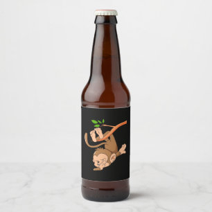 Etiqueta Para Botella De Cerveza Dabbing Dance Monkey