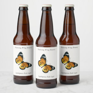 Etiqueta Para Botella De Cerveza Danaus chrysippus - Llanto tigre, o reina africana