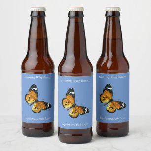 Etiqueta Para Botella De Cerveza Danaus chrysippus - Llanto tigre, o reina africana
