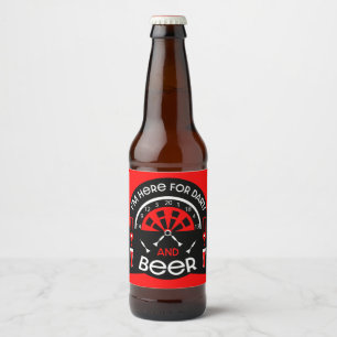 Etiqueta Para Botella De Cerveza Dardos Clásicos de Pub