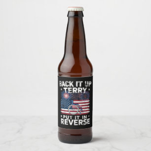 Etiqueta Para Botella De Cerveza De Nuevo Terry Lo Puso En Fundidad De Fuegos Artif