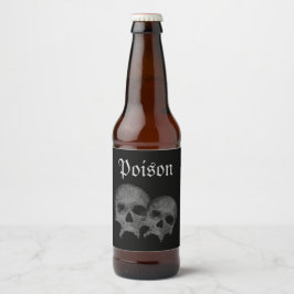 Etiqueta Para Botella De Cerveza Decoración de la fiesta de Halloween con envenenam
