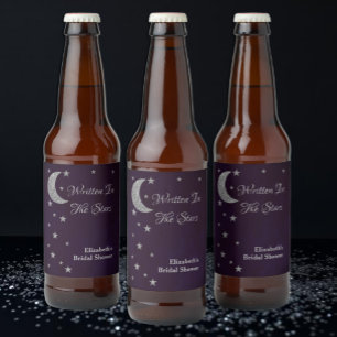 Etiqueta Para Botella De Cerveza Despedida de soltera Escrito En Las Estrellas