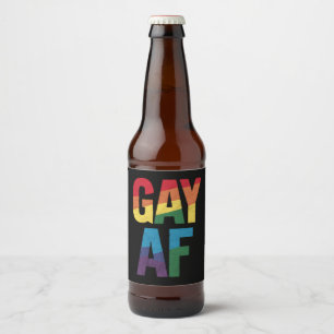 Etiqueta Para Botella De Cerveza Día del Orgullo Gay AF LGBT