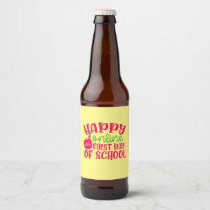 Etiqueta Para Botella De Cerveza Día del profesor feliz primer día escolar en línea
