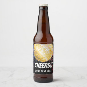 Etiqueta Para Botella De Cerveza disco disco disco disco disco duro fiesta de baile