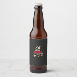 Etiqueta Para Botella De Cerveza Diseño floral