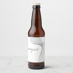 Etiqueta Para Botella De Cerveza Diseño gráfico moderno, simple y elegante de Imagi