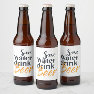 Etiqueta Para Botella De Cerveza Diseño moderno, divertido y urbano Salven cerveza 