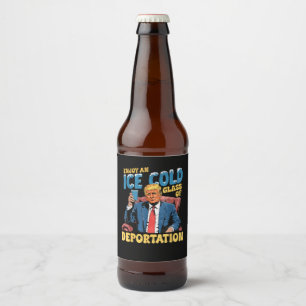 Etiqueta Para Botella De Cerveza Disfruta un vaso helado de deportación