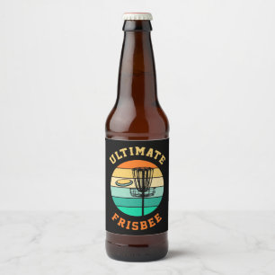 Etiqueta Para Botella De Cerveza Disk Golf Ultimate Frisbee