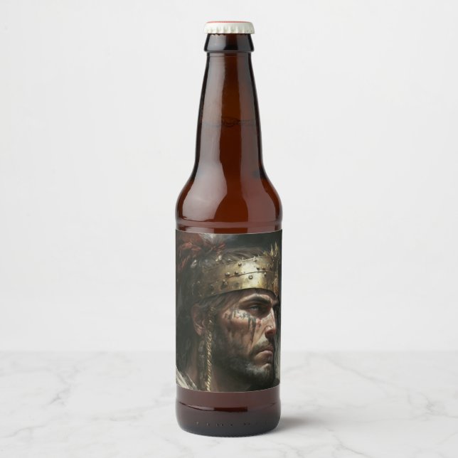 Etiqueta Para Botella De Cerveza Distant War (Anverso)