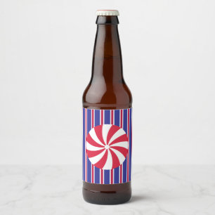 Etiqueta Para Botella De Cerveza Diversión y fantasía Peppermint Candy