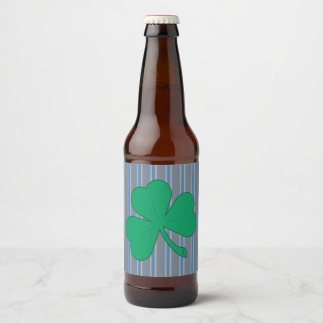 Etiqueta Para Botella De Cerveza Diversión y fantasía Shamrock (Anverso)