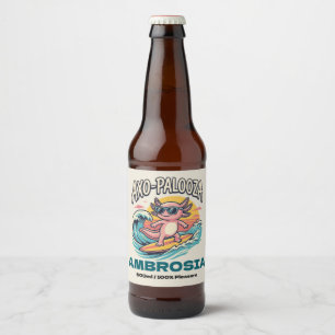 Etiqueta Para Botella De Cerveza Divertido Axo-Palooza Concierto de Parodia Alterna