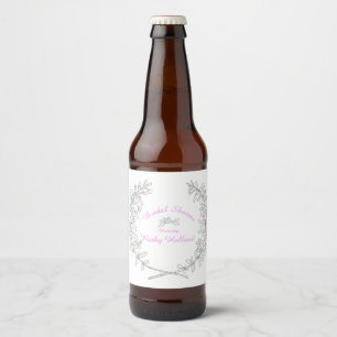Etiqueta Para Botella De Cerveza Ducha de novia nombre personalizado marca de cerve