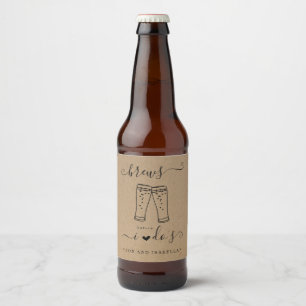 Etiqueta Para Botella De Cerveza Ducha de Pareja 'Cervezas Antes de que Yo Lo Haga'