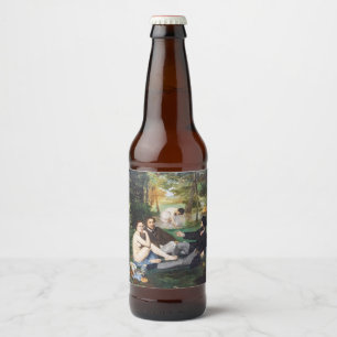 Etiqueta Para Botella De Cerveza Edouard Manet - Almuerzo en el césped