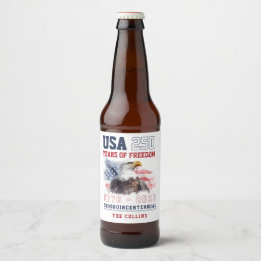 Etiqueta Para Botella De Cerveza EE. UU. 1776-2026 250º aniversario de Estados Unid