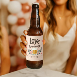 Etiqueta Para Botella De Cerveza El amor de la soltera se está fraguando
