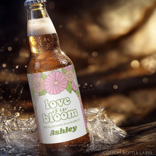 Etiqueta Para Botella De Cerveza El amor está en flor - Despedida de soltera de flo