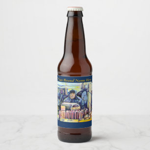 Etiqueta Para Botella De Cerveza Él Escuchó, Lo Que Vi