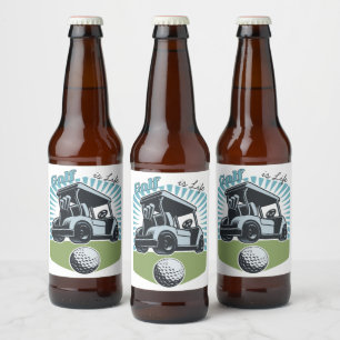 Etiqueta Para Botella De Cerveza El golf es vida