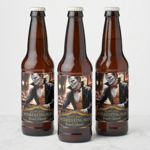 Etiqueta Para Botella De Cerveza "El hombre más interesante del mundo, personalizad