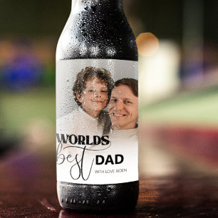 Etiqueta Para Botella De Cerveza El Mejor Papá del Mundo