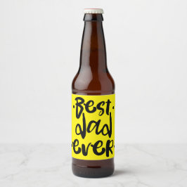 Etiqueta Para Botella De Cerveza El mejor papá del mundo del guión moderno del día 