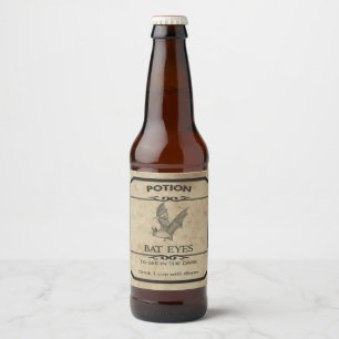 Etiqueta Para Botella De Cerveza El palo de Halloween observa la etiqueta de la