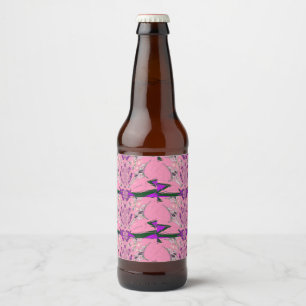 Etiqueta Para Botella De Cerveza Elegante Bloom Monográfico: Hermoso Motif Personal