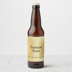 Etiqueta Para Botella De Cerveza Elegante plantilla de script caligrafiado Faux Gol